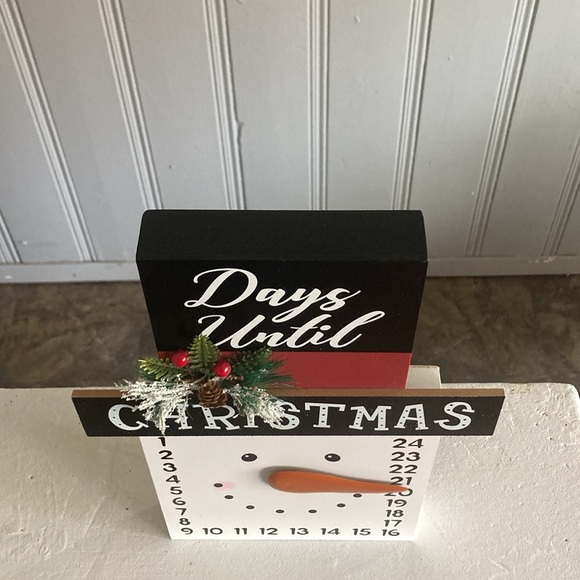 NWT- Wooden Snowman ⛄️ 24 Days To Christmas Countdown Decoration - Picture 12 of 16